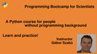 Python Programming Bootcamp for Scientists