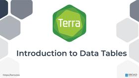 Introduction to Data Tables in Terra